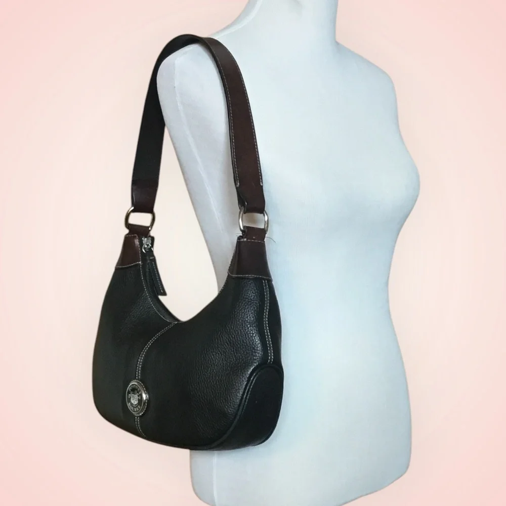Dooney And Bourke Pebble Leather Medium Hobo Bag - Picture 13 of 16